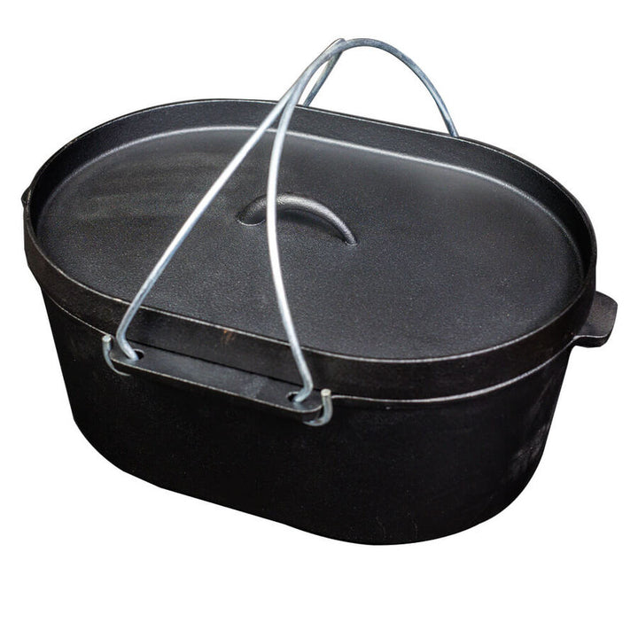 Preseasoned Oval Dutch Oven 10 quarts