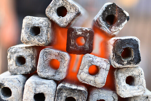 HotRods Charcoal Briquettes - Flaming Coals