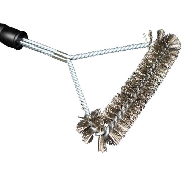 Flaming Coals Wire BBQ Grill Brush | Round Head Metal Bristles