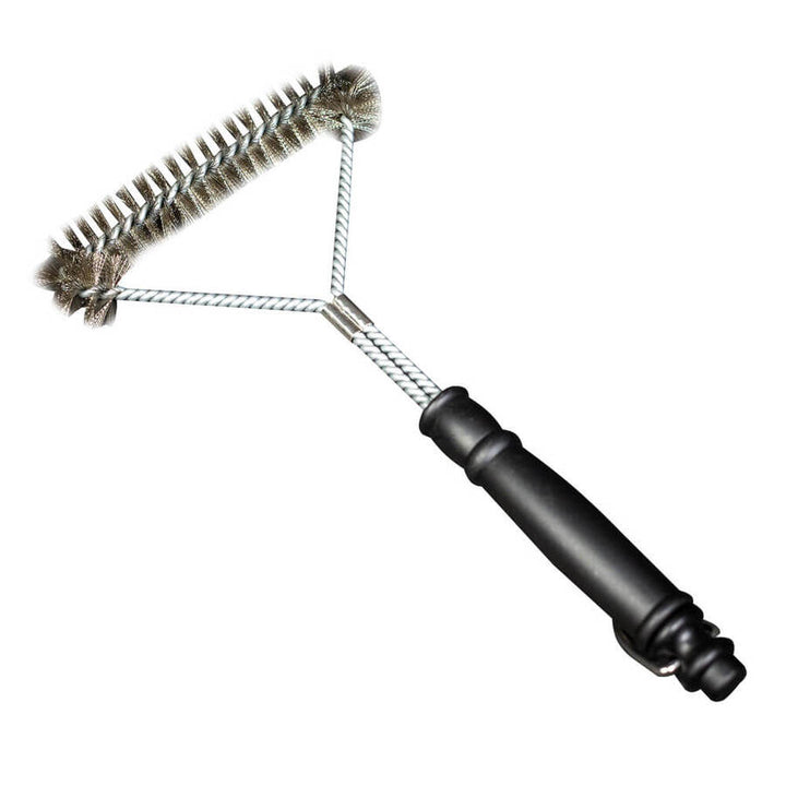 Flaming Coals Wire BBQ Grill Brush | Round Head Metal Bristles