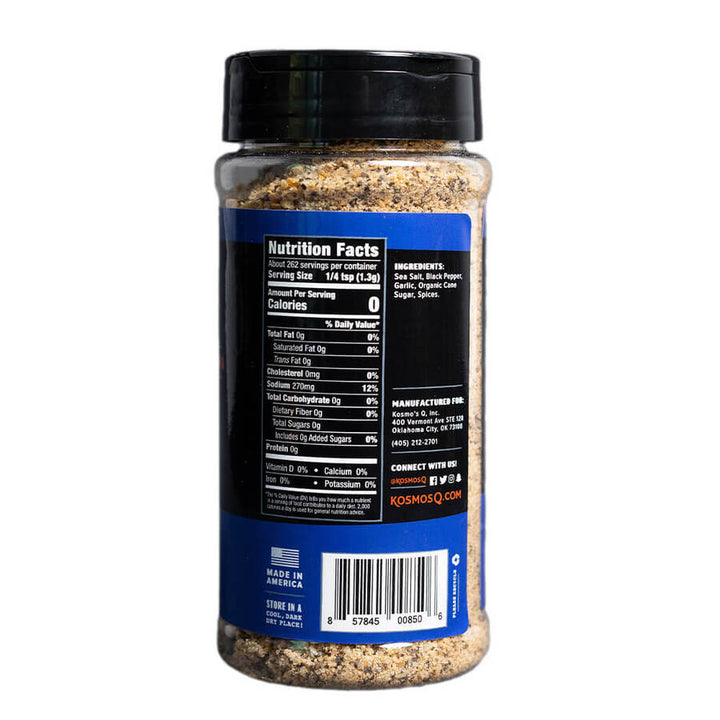 Kosmos Q SPG Rub (Salt Pepper Garlic) 340g