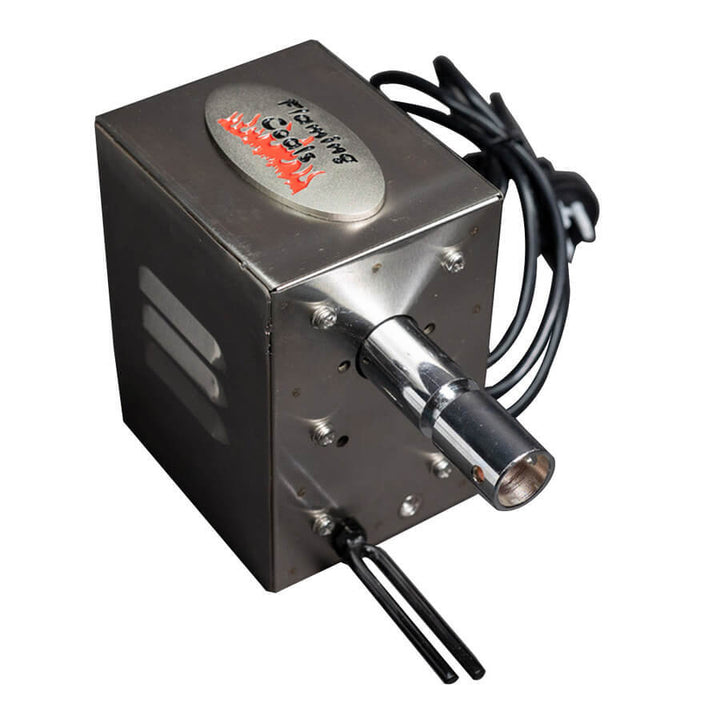 Spit Roaster Rotisserie Electric Motor - 30kg (240v) 19mm - Flaming Coals