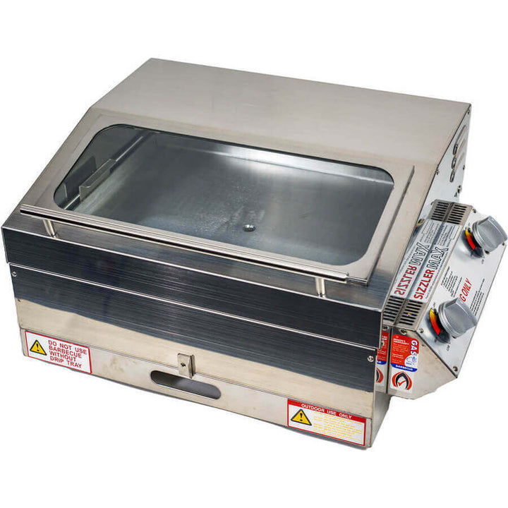 Sizzler Max High Lid Caravan BBQ - With Full SS Hotplate